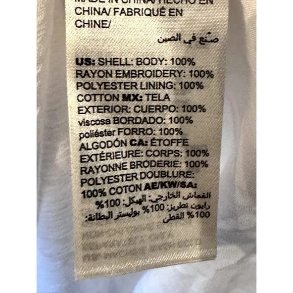 Chico's 100% Cotton 00/S Embroidered Maxi Sundress hi/low resort vacation cruise - Picture 8 of 10